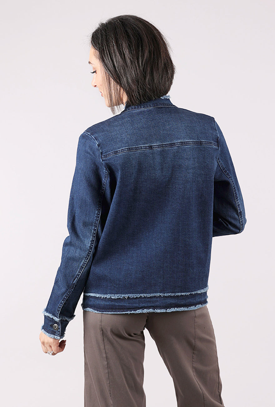 Habitat Stretch Denim Cargo Jacket, Dark Denim