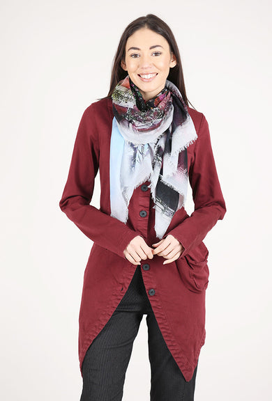 Blue Pacific Vintage Artisan Bug Scarf, Pink