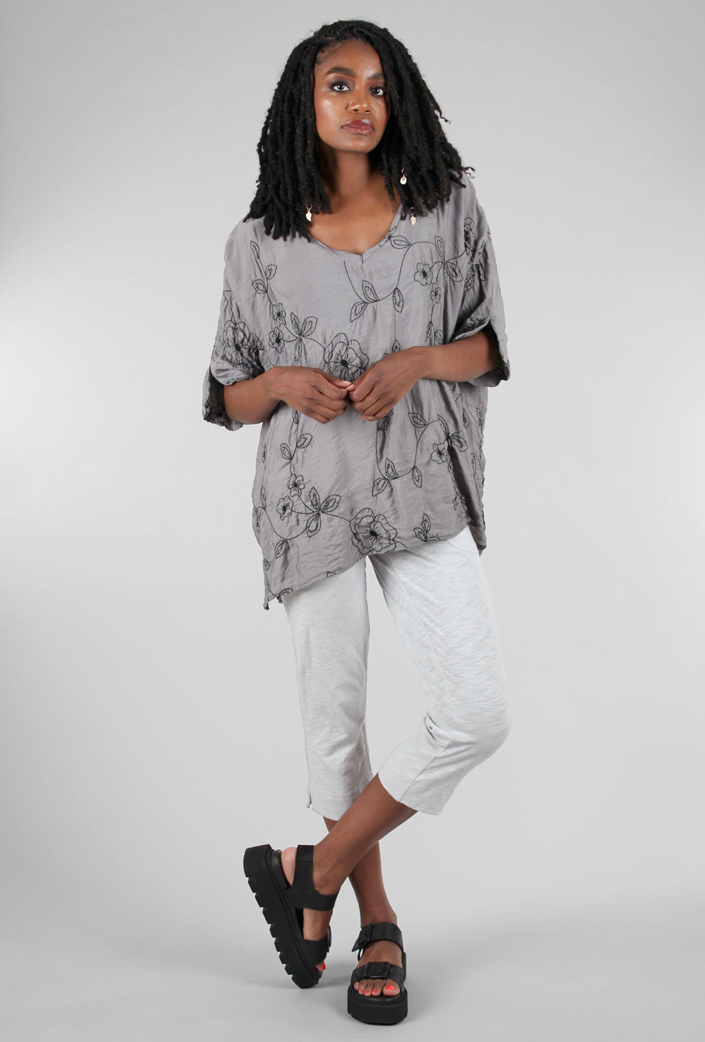 Escape by Habitat Cotton Slub Pocket Capri, Dune