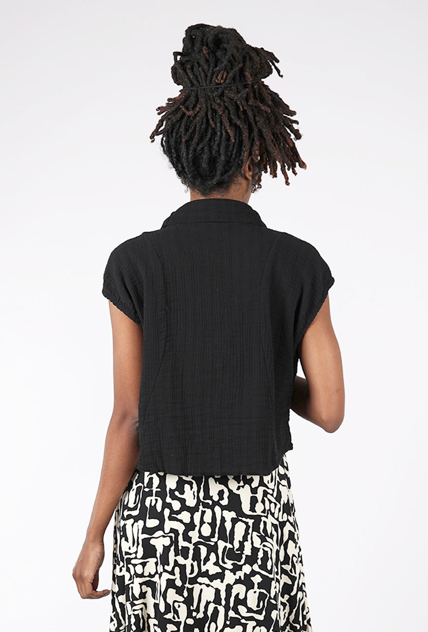 Cynthia Ashby Athena Topper, Black