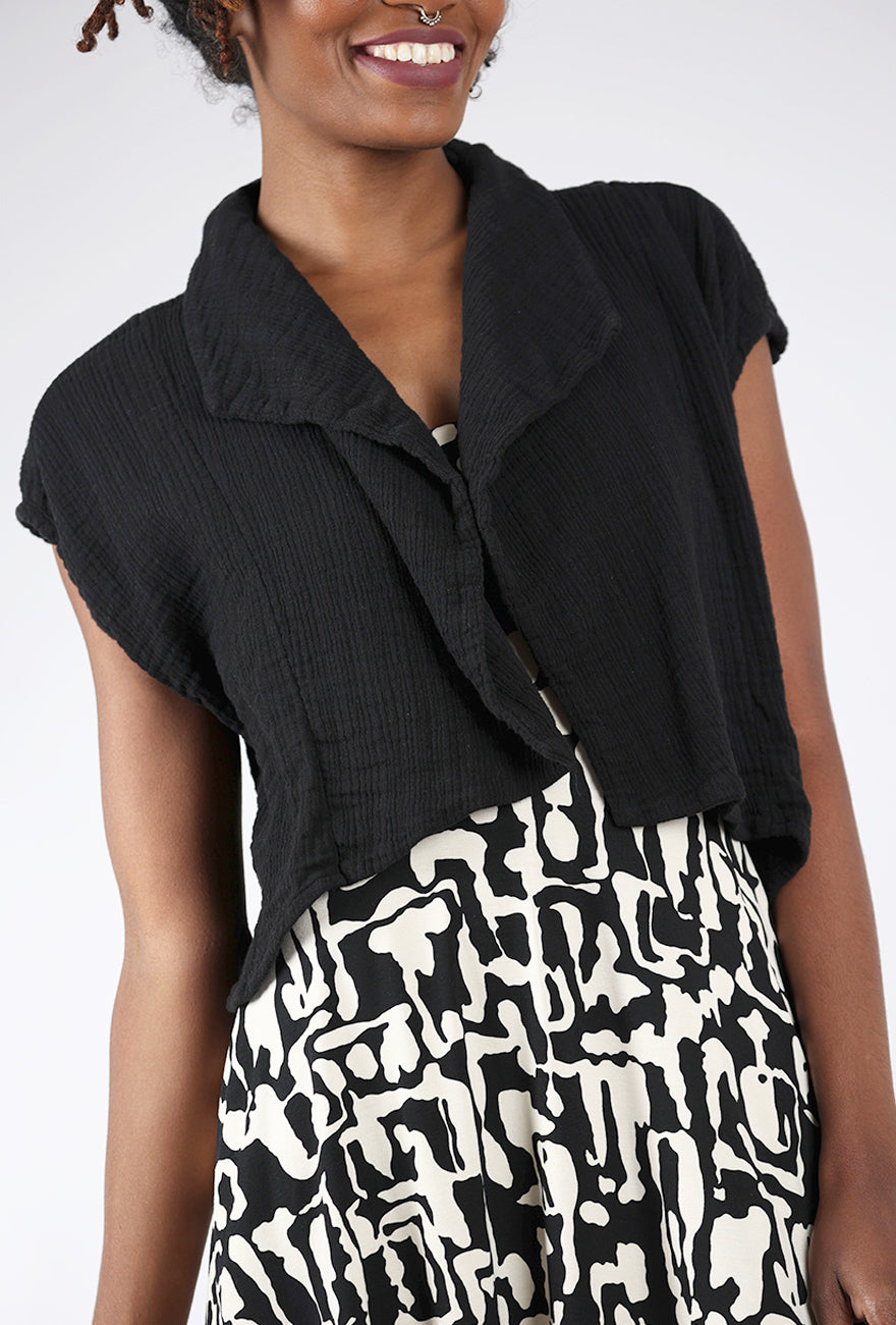 Cynthia Ashby Athena Topper, Black