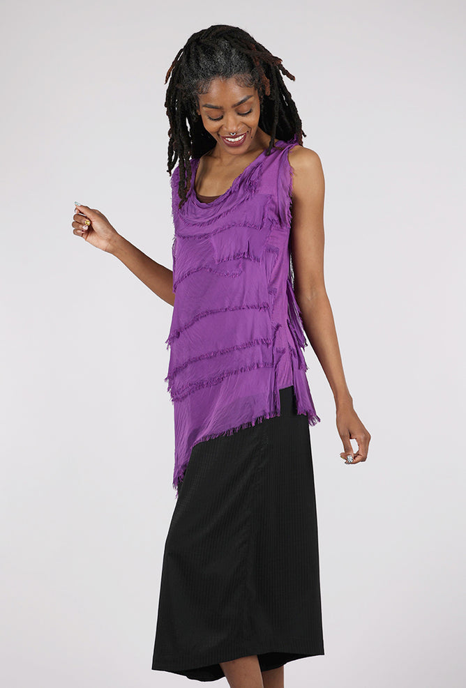 Liabella Tattered Tiers Top, Purple