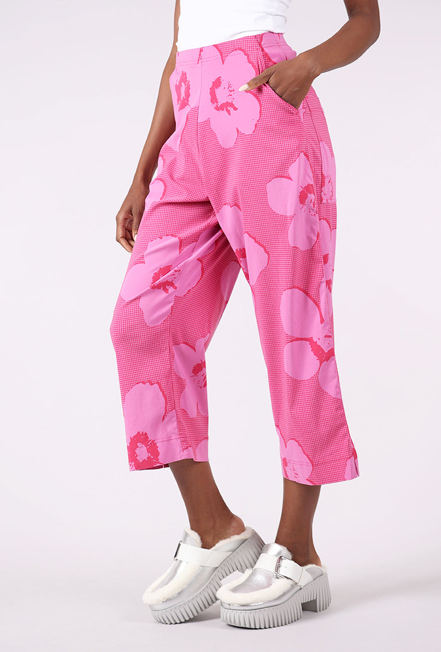 Rundholz Sig Stretch Crop Trouser, Lotus Print