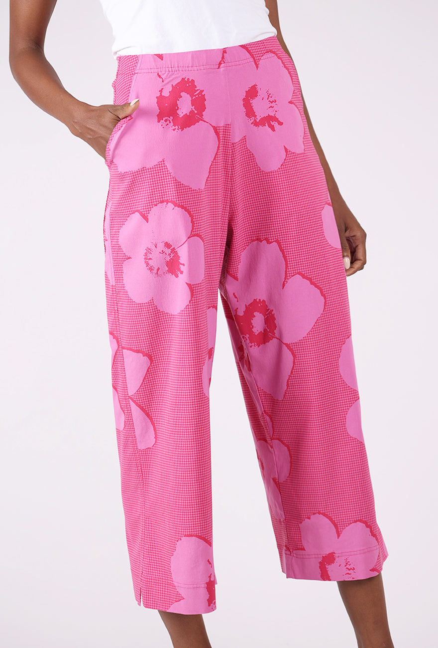 Rundholz Sig Stretch Crop Trouser, Lotus Print