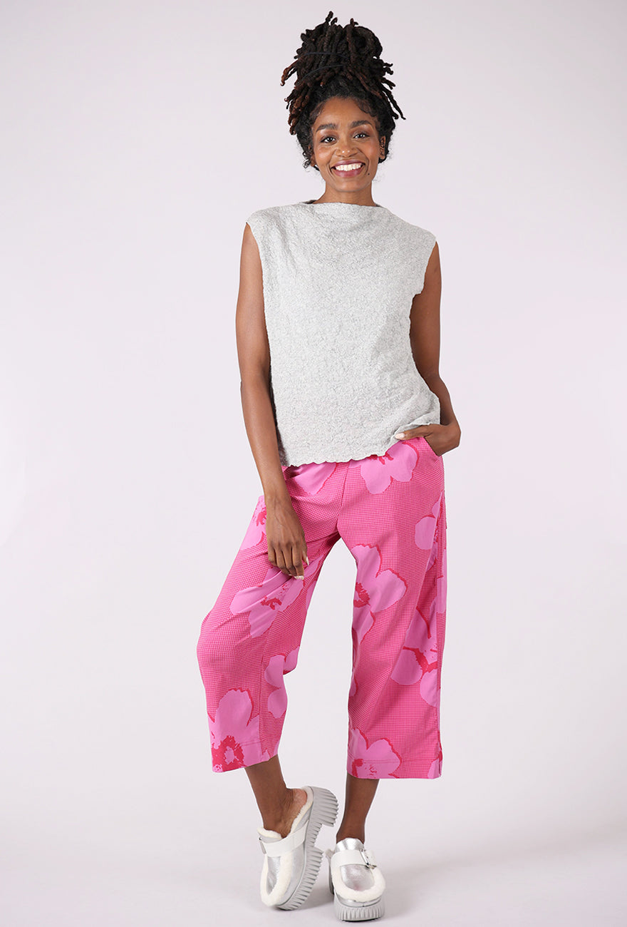 By Basics Bubble Wool Boxy Shell, Dawn Gray Melange
