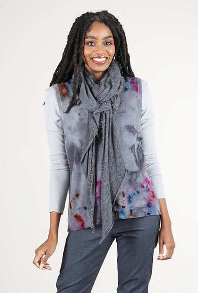 Grisal Love Cashmere Scarf, Heather Navy