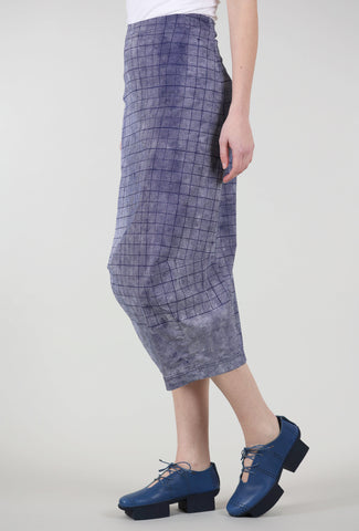 Rundholz Sig Stretch Print Slim Skirt, Azure Print 