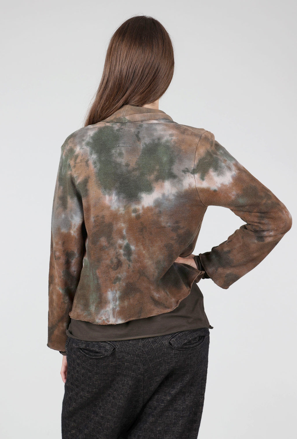 Heyne Bogut Cozy Crop Cardie, Khaki