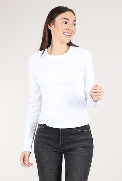 Mododoc Open Crew Slim Tee, White Halo