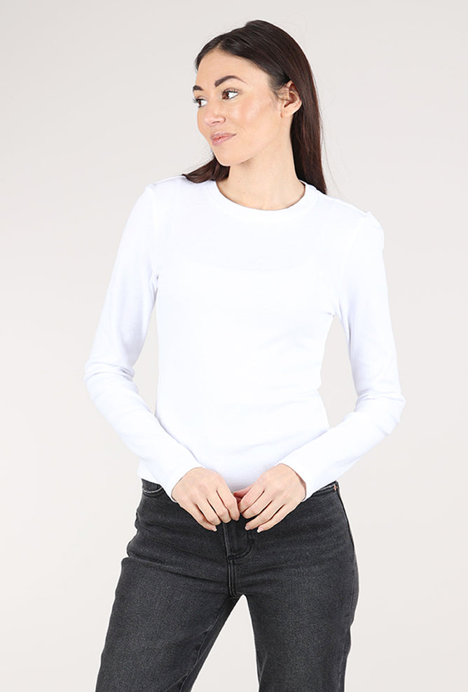 Mododoc Open Crew Slim Tee, White Halo