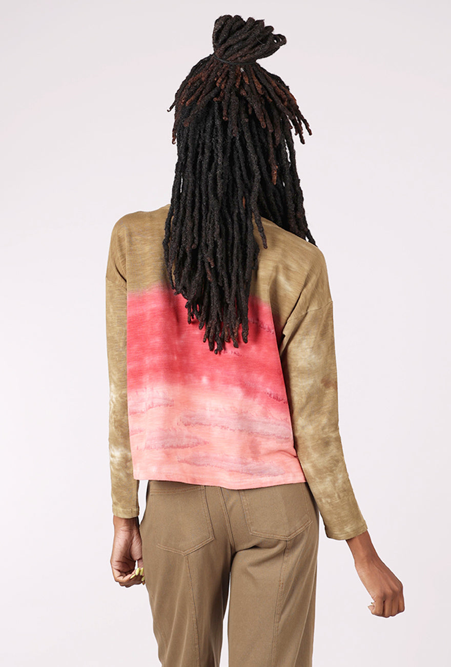Escape by Habitat River Sunset Pullover, Rose