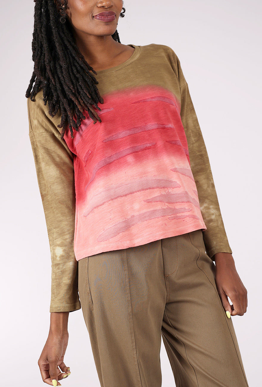 Escape by Habitat River Sunset Pullover, Rose