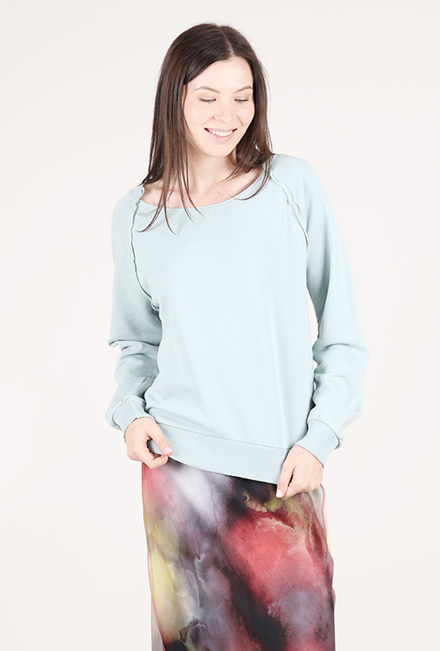 Mododoc Raw Edge Sweatshirt, Chrome