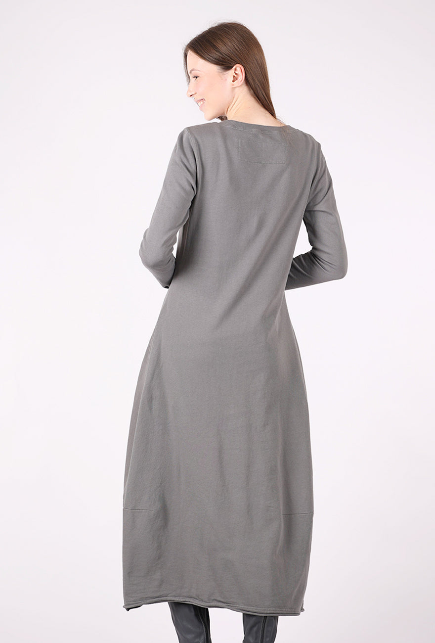 Rundholz Dotty Daisy Dress, Dark Gray/Black Flock