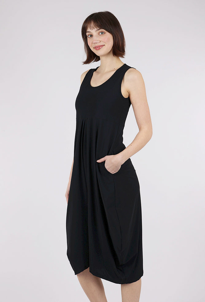 Porto Chorus Dress, Black