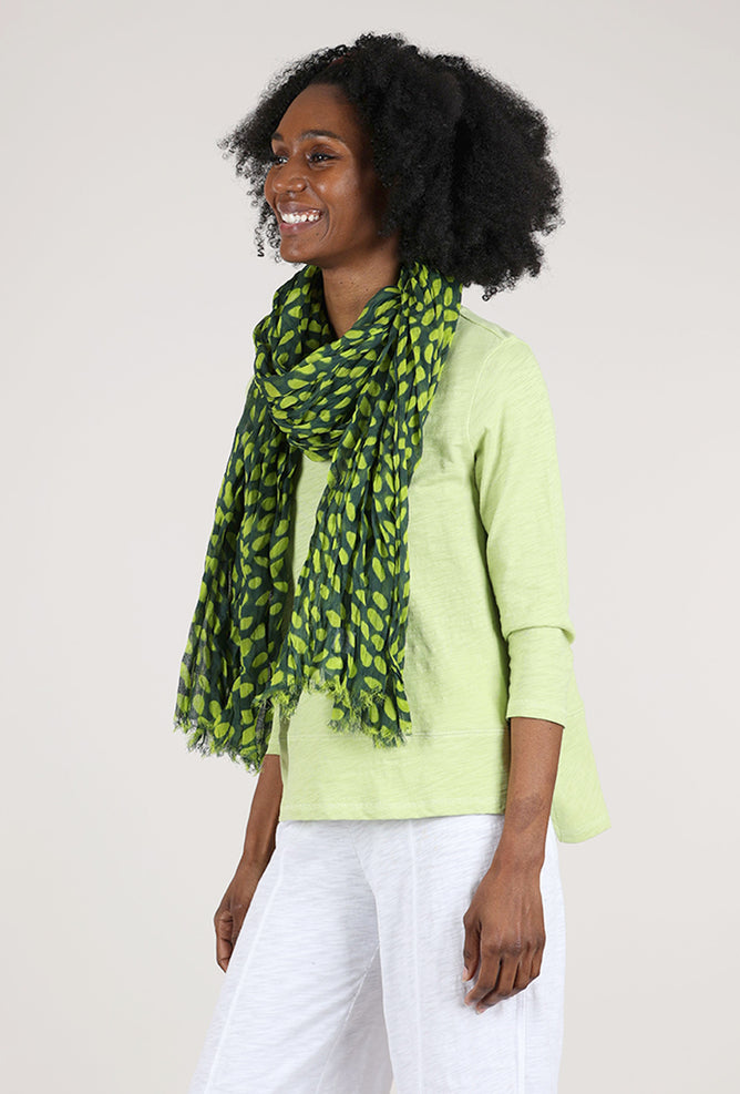 See Design Cheetah Forest Scarf, Forest/Pine