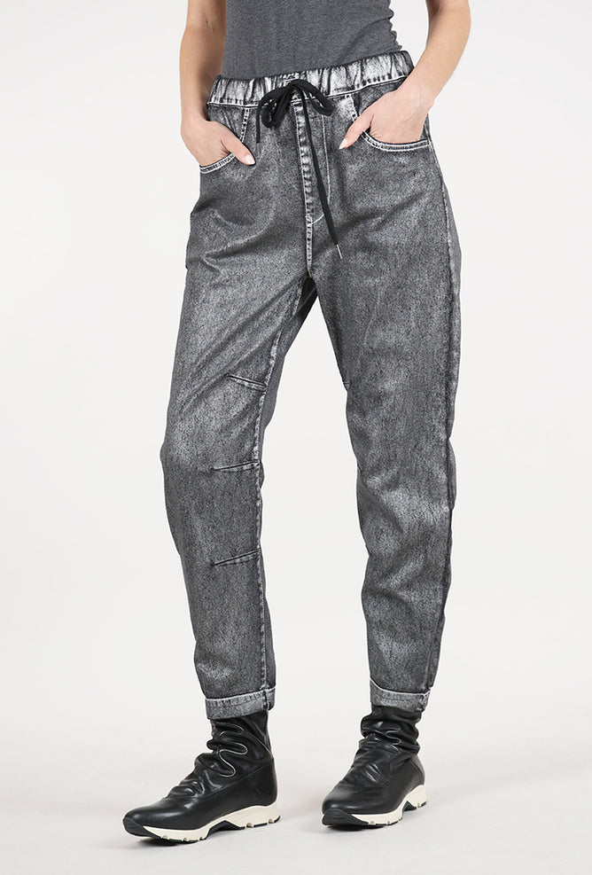 Alembika Boyfriend Jogger Jean, Silver