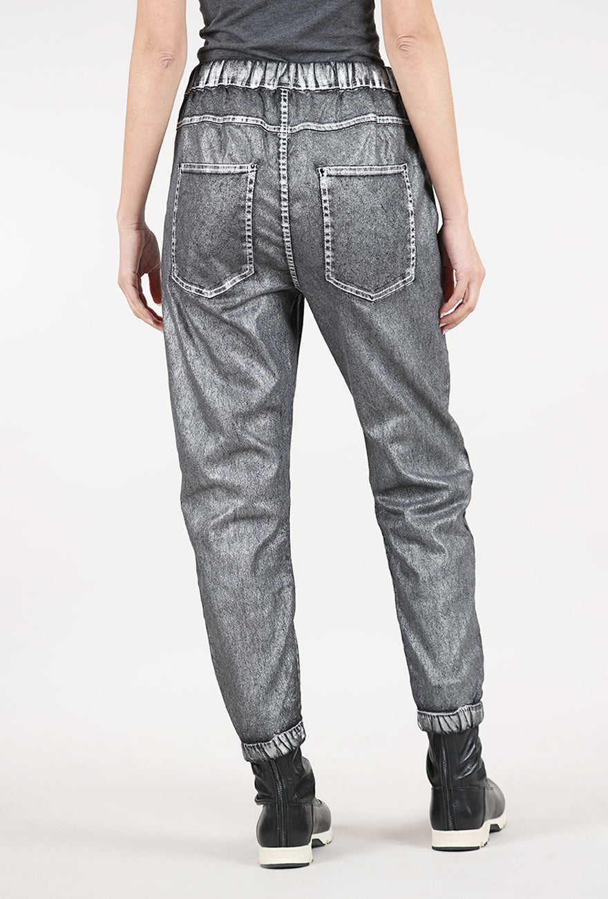 Alembika Boyfriend Jogger Jean, Silver