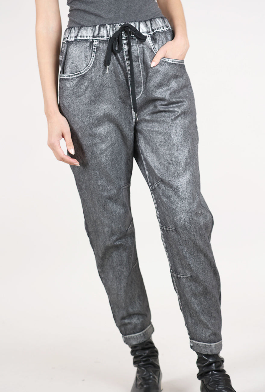 Alembika Boyfriend Jogger Jean, Silver