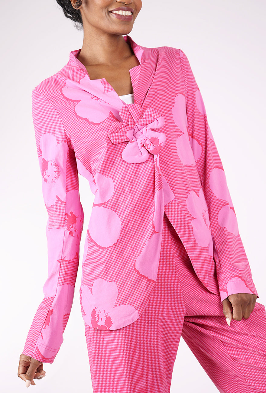 Rundholz Sig Stretch Flower Pin Jacket, Lotus Print