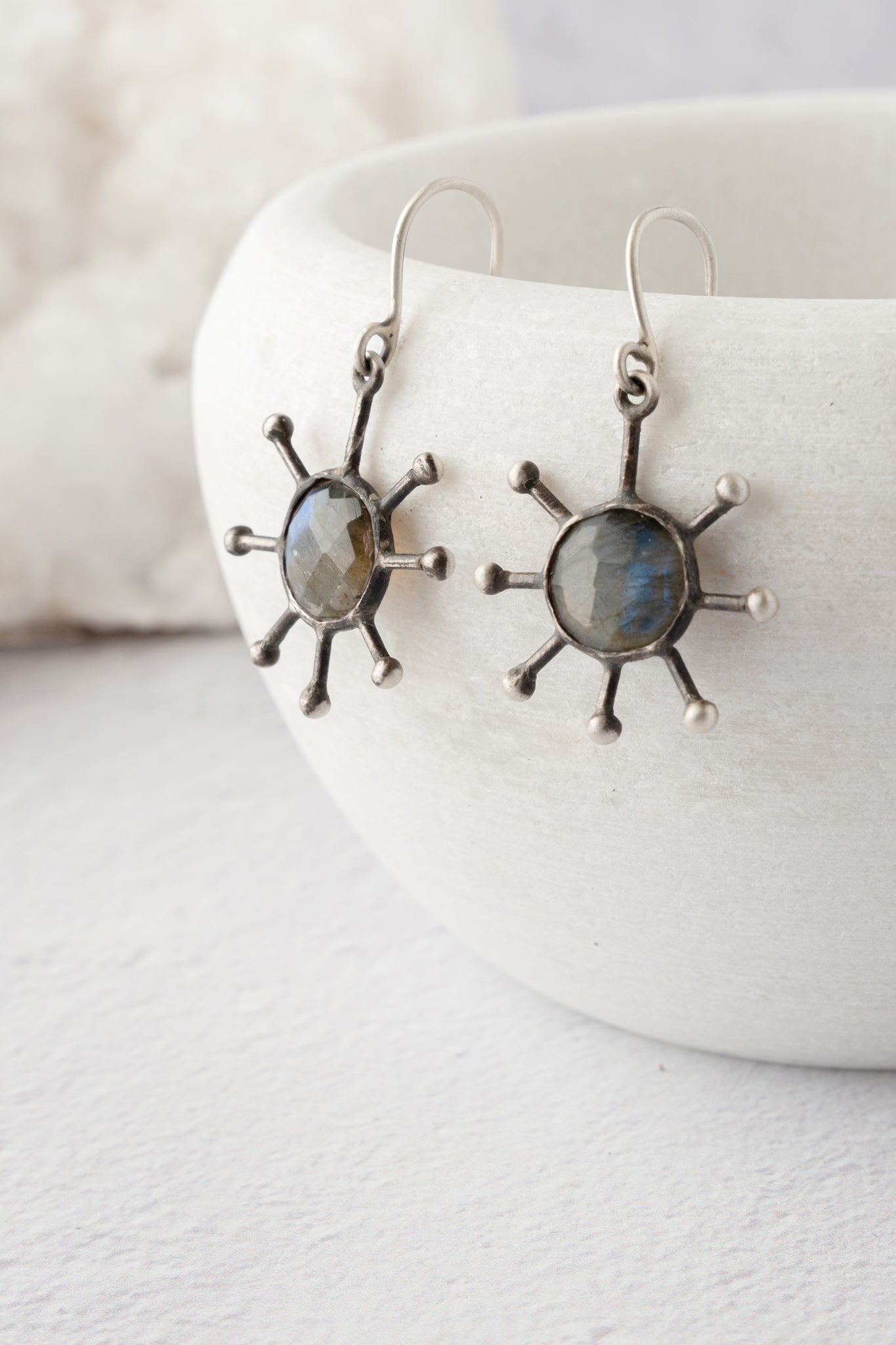 Jane Diaz Sputnik Drop Earrings, Labradorite