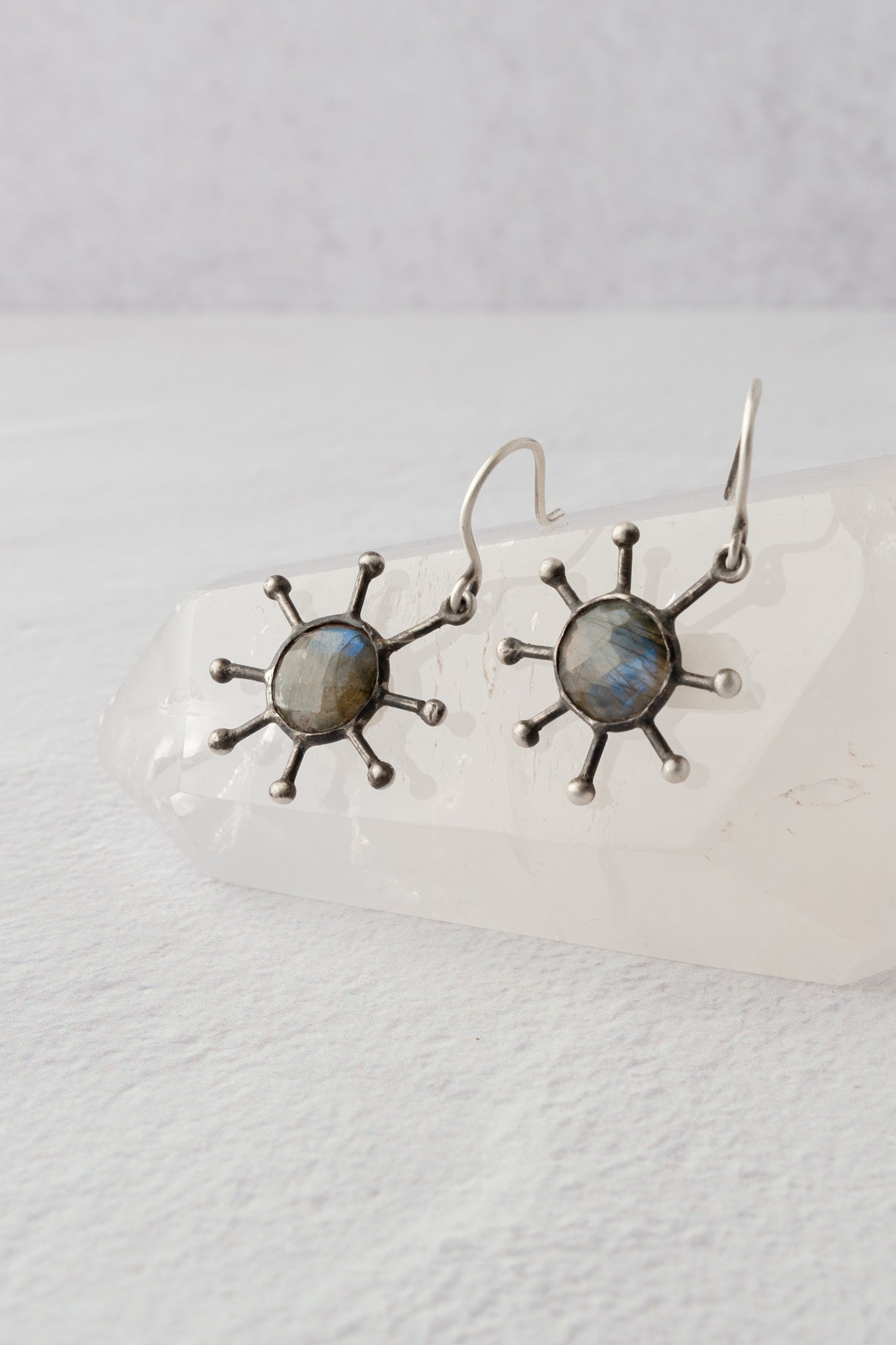 Jane Diaz Sputnik Drop Earrings, Labradorite