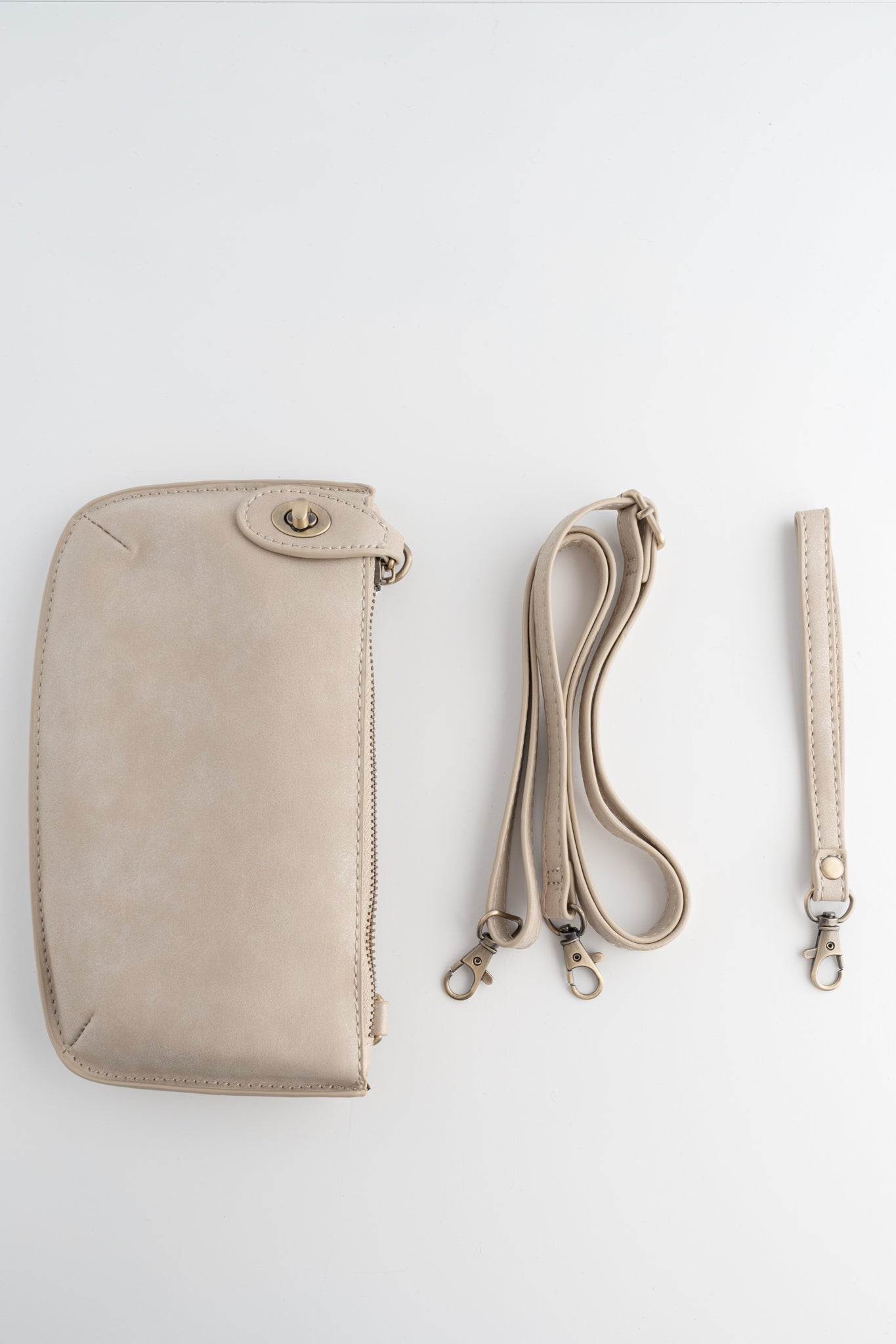 Joy Accessories Mini Crossbody Wristlet, Champagne Luxe