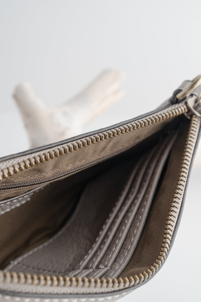 Joy Accessories Mini Crossbody Wristlet, Harbor Gray