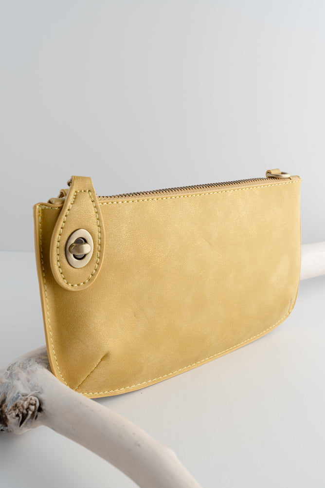 Joy Accessories Mini Crossbody Wristlet, Lemon Squeeze Luxe
