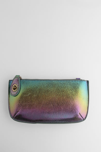 Joy Accessories Mini Wristlet Clutch, Holographic Multi
