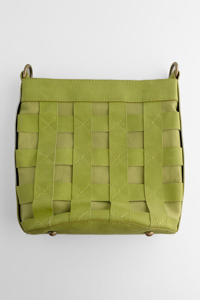 Joy Accessories Brianna Cage Bucket Bag, Lime