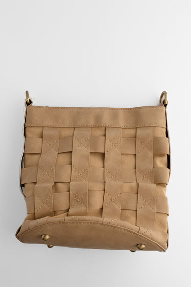 Joy Accessories Brianna Cage Bucket Bag, Sand