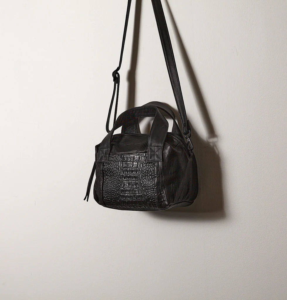 Daniella Lehavi Libi Small Satchel, Black Mix