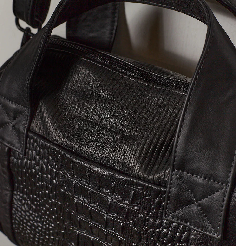 Daniella Lehavi Libi Small Satchel, Black Mix