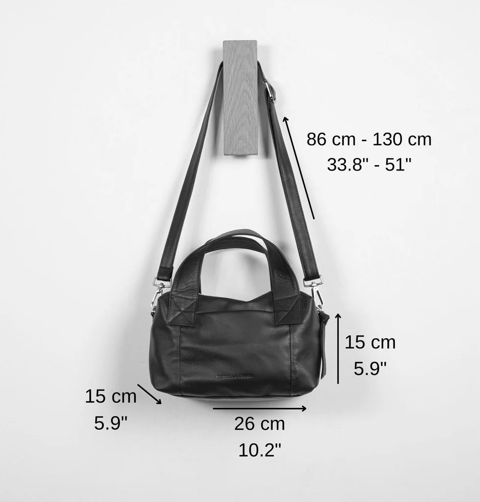Daniella Lehavi Libi Small Satchel, Black Mix