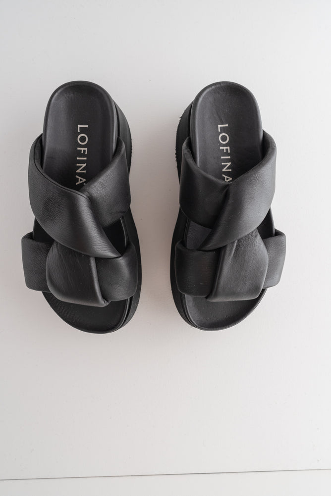 Lofina Challah Sandal, Black
