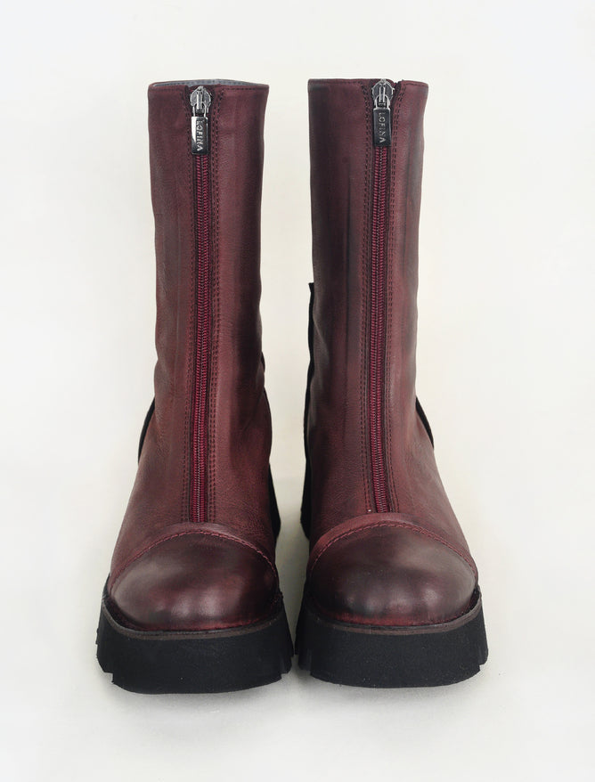 Lofina Wandena Midi-Boot, Wine