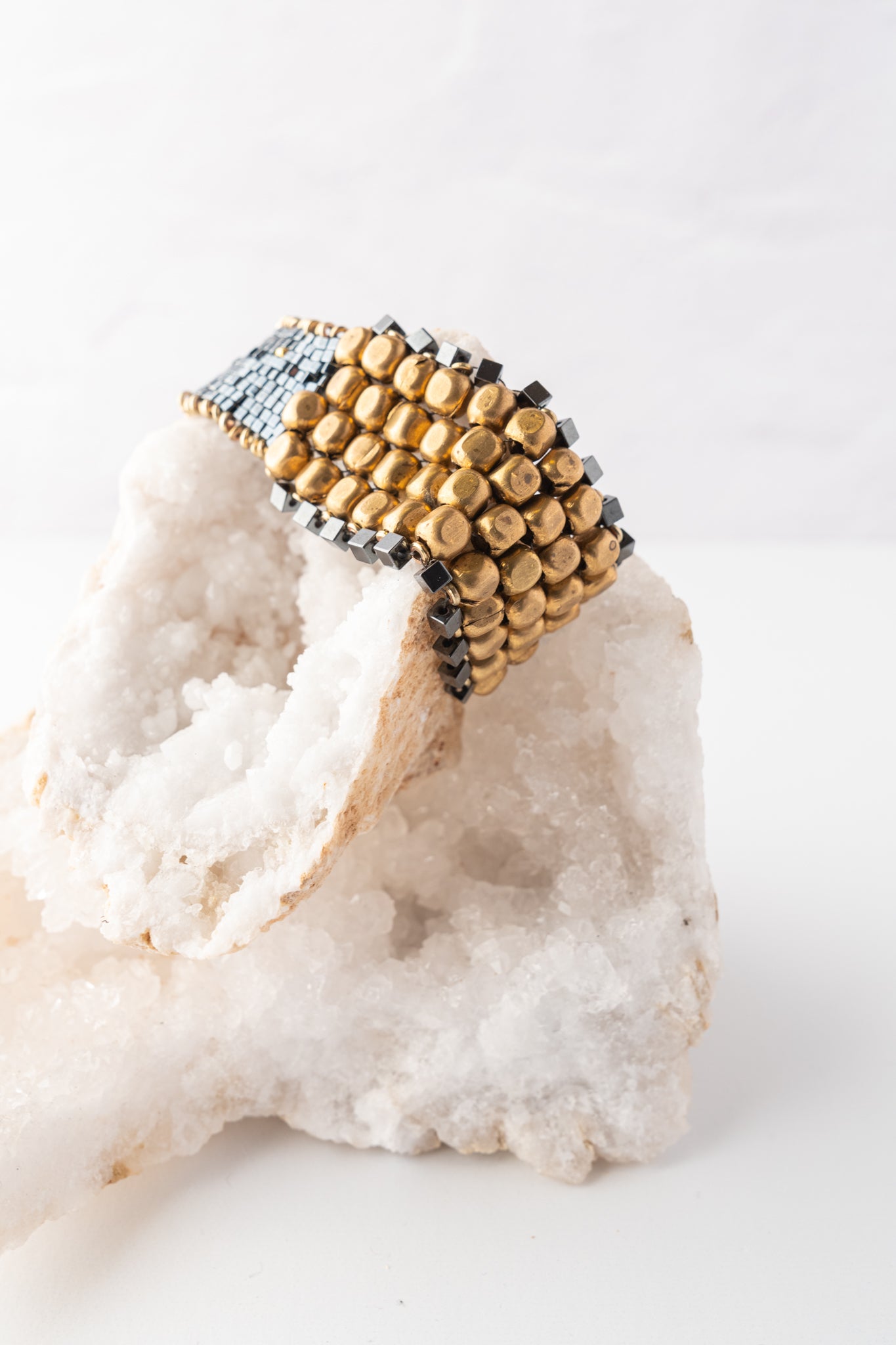 Martell Studio 18k Plated Brass Cube Bracelet