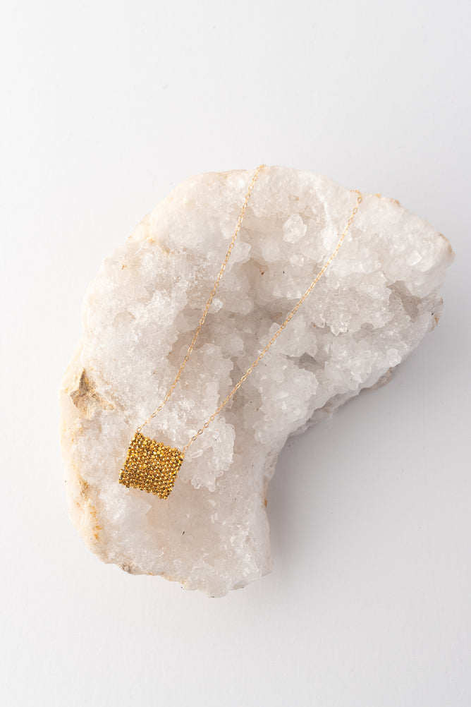 Martell Studio Tiny Gold Vermeil Flag Necklace