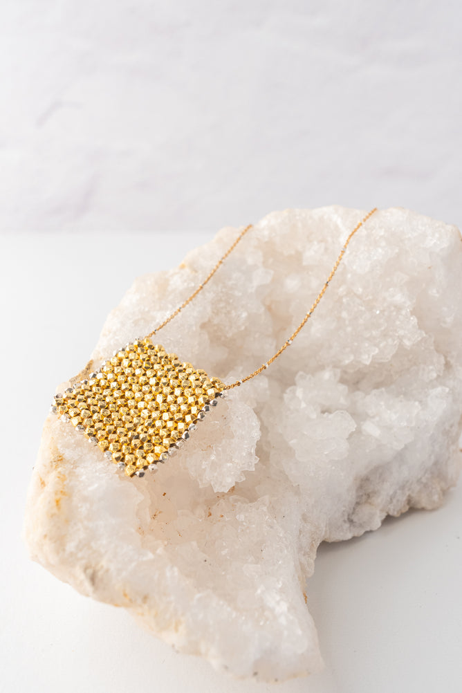 Martell Studio Gold Vermeil Flag Necklace