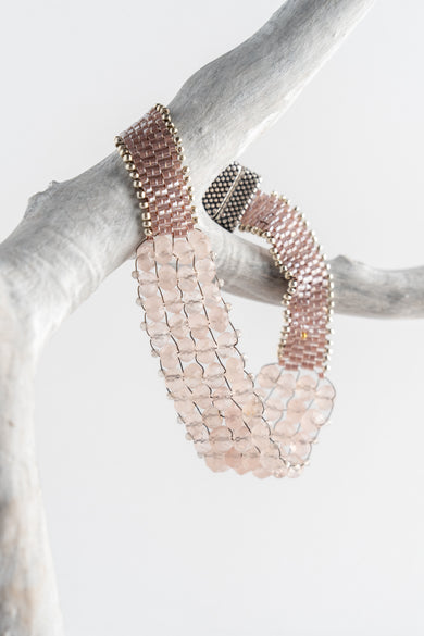 Martell Studio Rose Quartz Bracelet