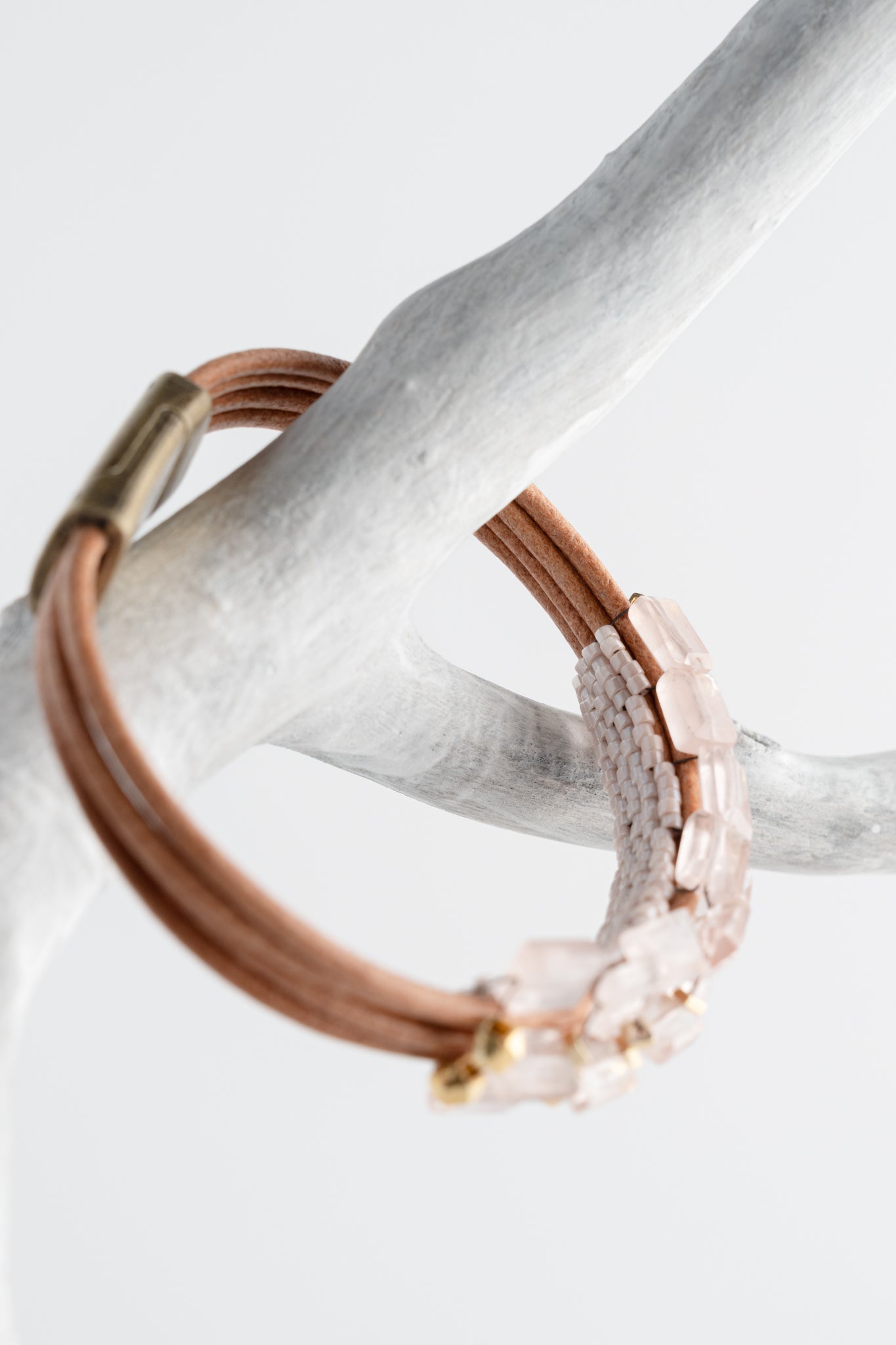 Martell Studio Rose Quartz Tiles Bracelet