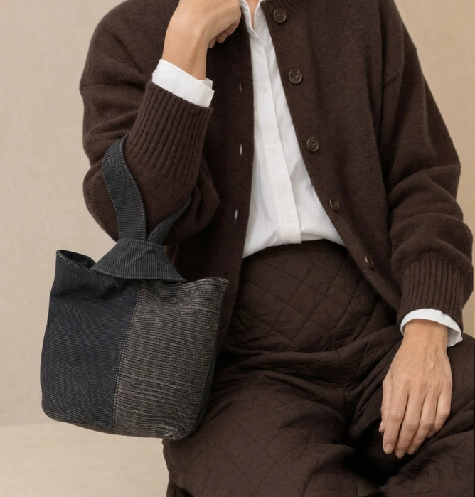 Daniella Lehavi Rosa Wristlet, Stripes Machiato