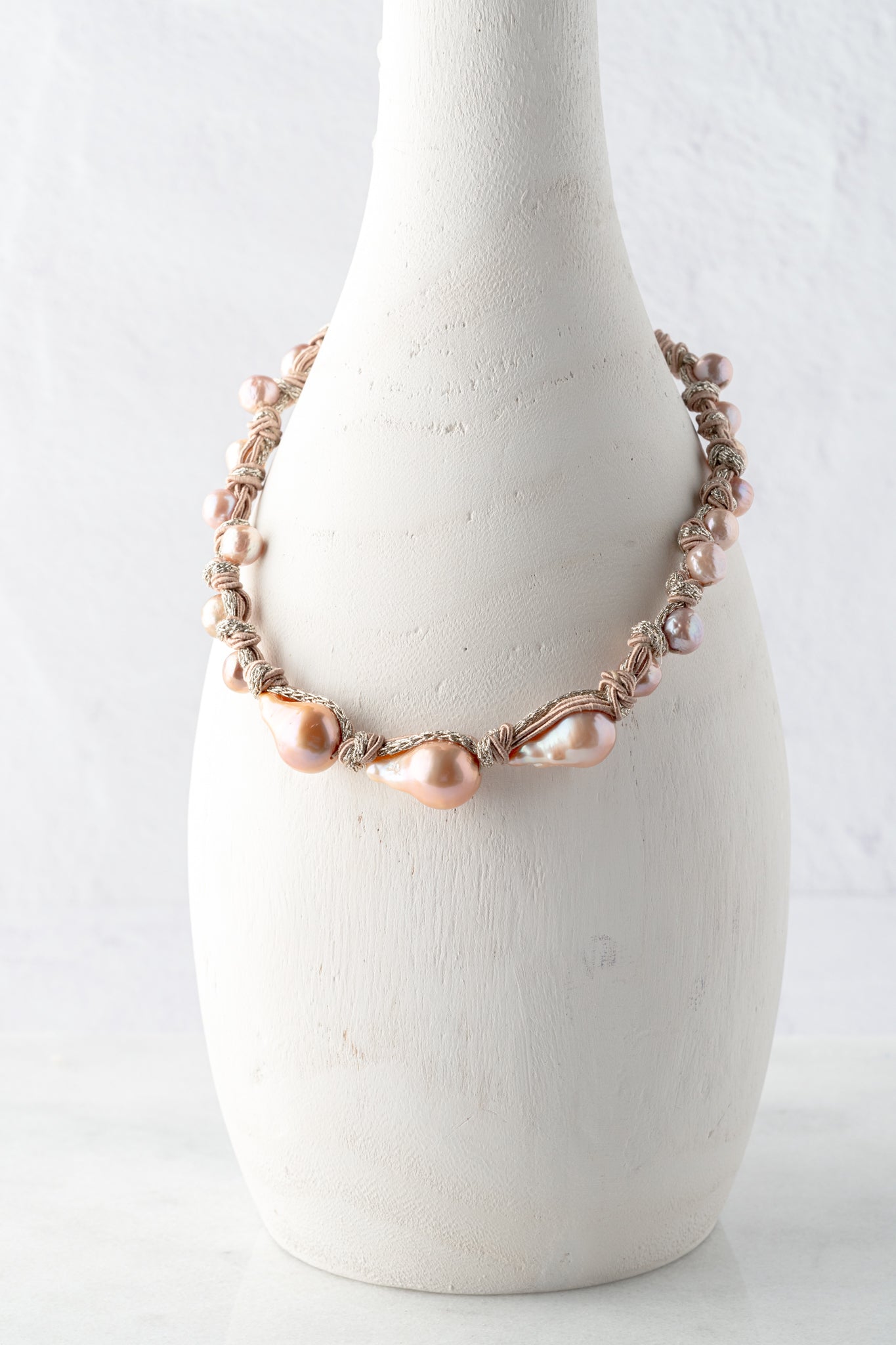 Mela Blushing Bronze Pear Necklace