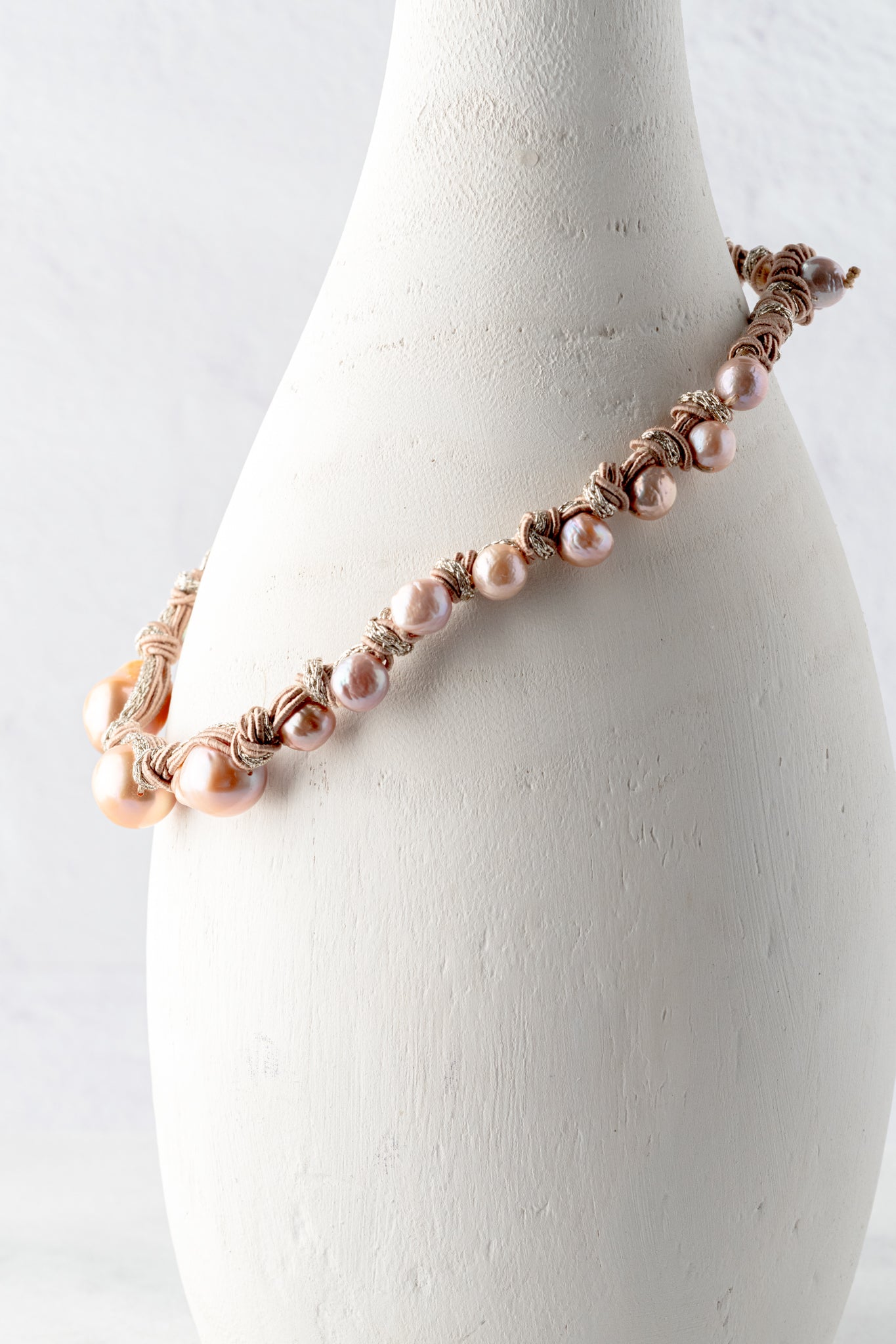 Mela Blushing Bronze Pear Necklace
