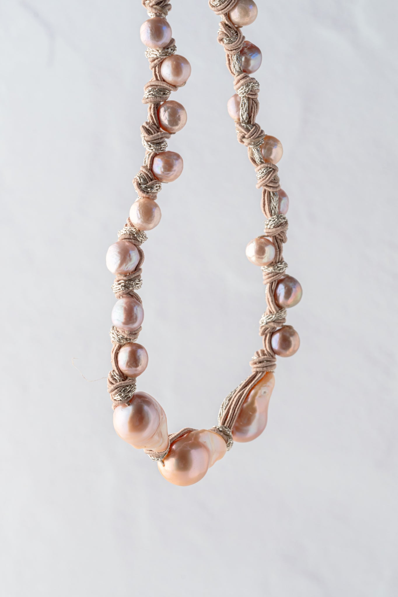 Mela Blushing Bronze Pear Necklace