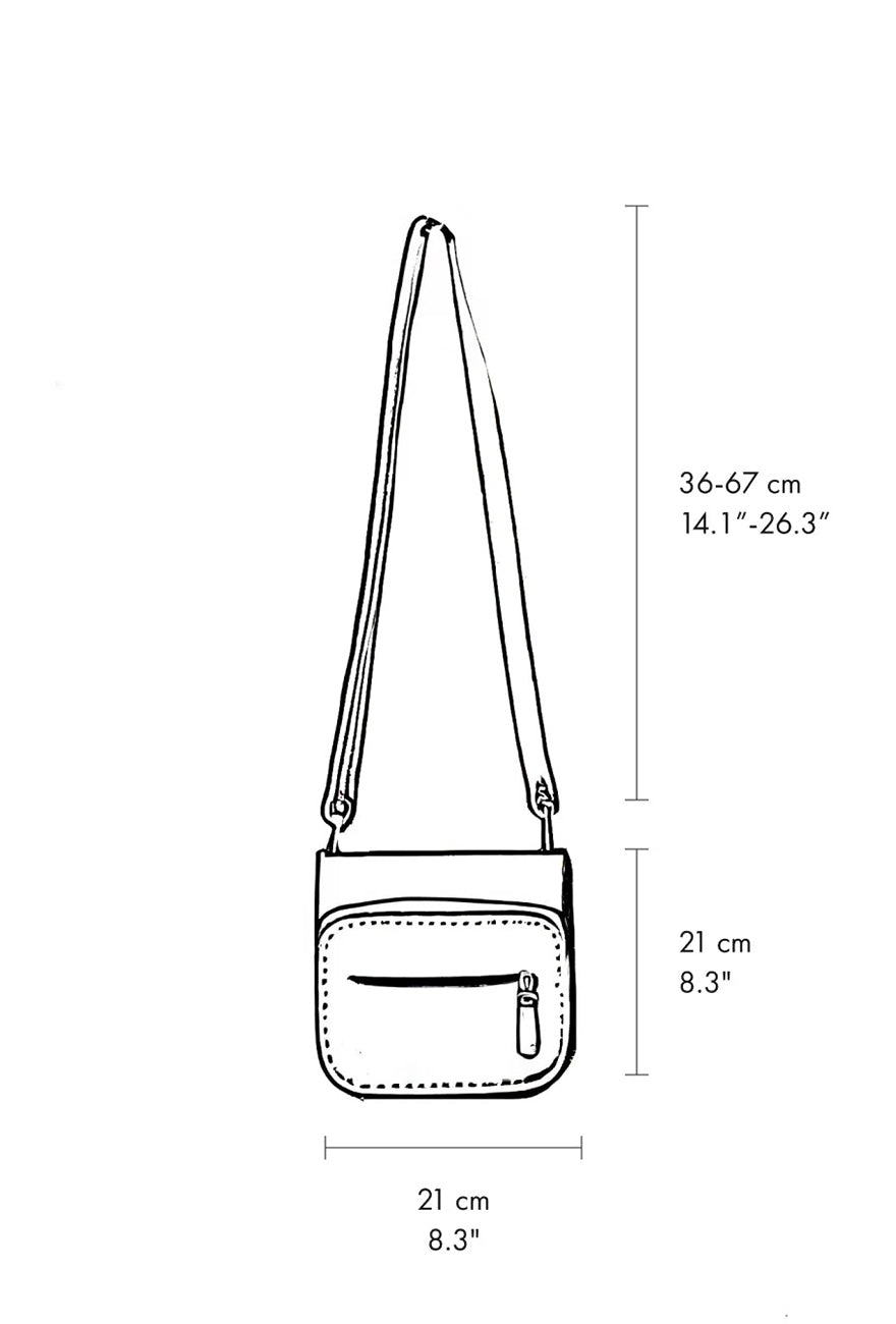 Daniella Lehavi Memphis Crossbody Bag, Ribbed Croco