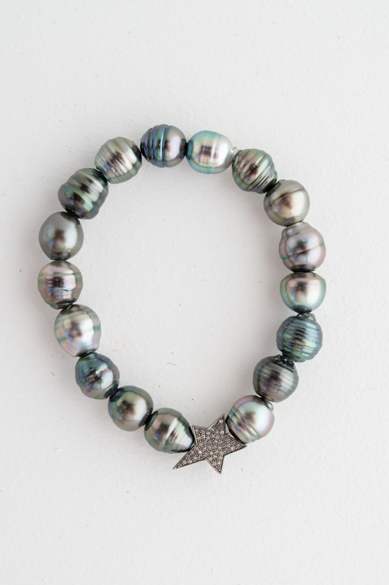 Nathan & Moe Tahitian Pearl and Diamond Star Bracelet