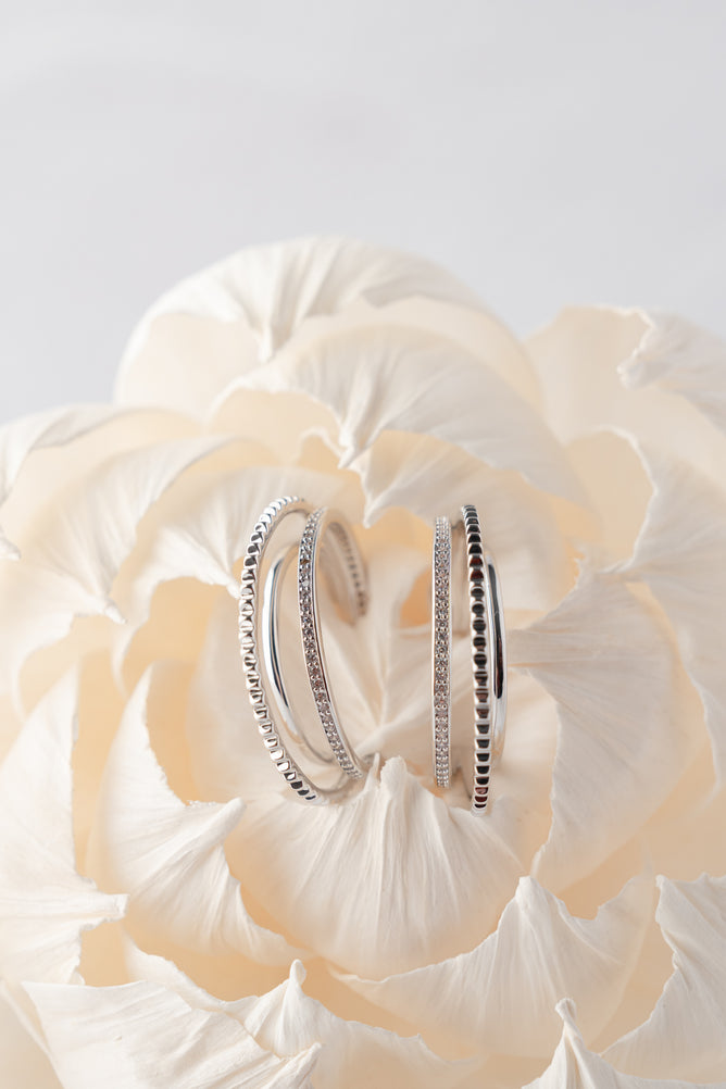 Native Gem Triple Threat Earrings, Sterling Silver