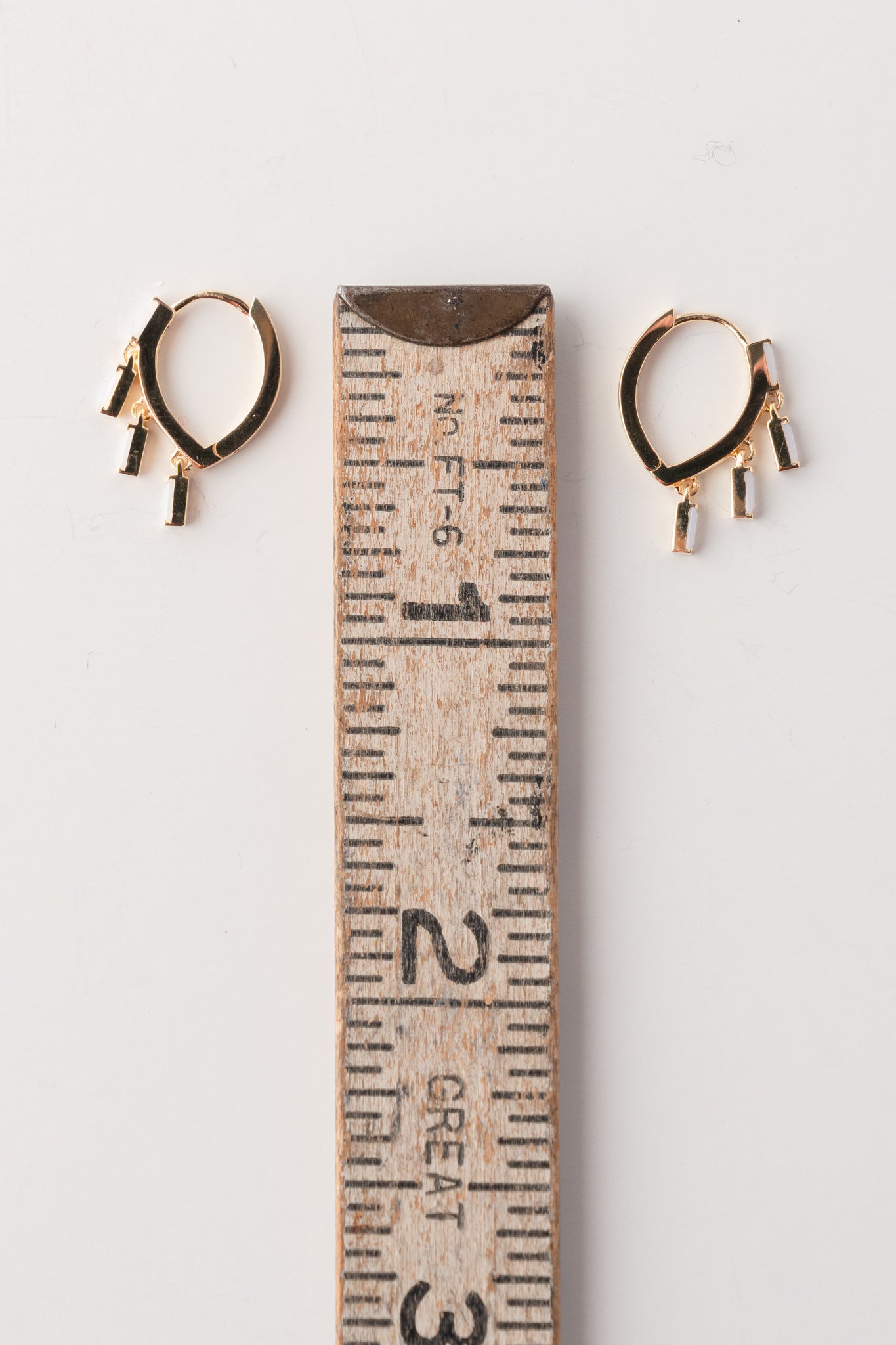 Native Gem Floating Diamond Huggies